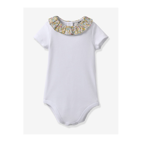 Bild von Baby Body mit Liberty-Kragen CYRILLUS aus Bio-Baumwolle
