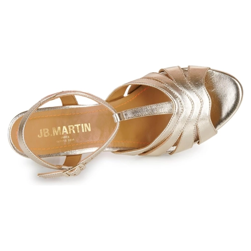 Bild von Stylische JB Martin Sandalen LUCIA in Mettalfarben/Gold