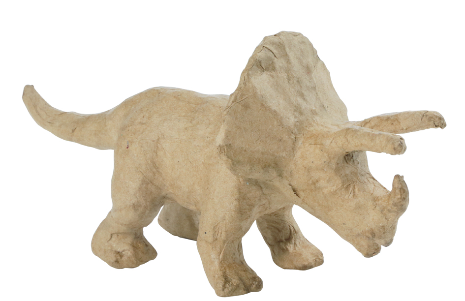 Bild von décopatch Pappmaché-Figur , Triceratops, , 90 mm