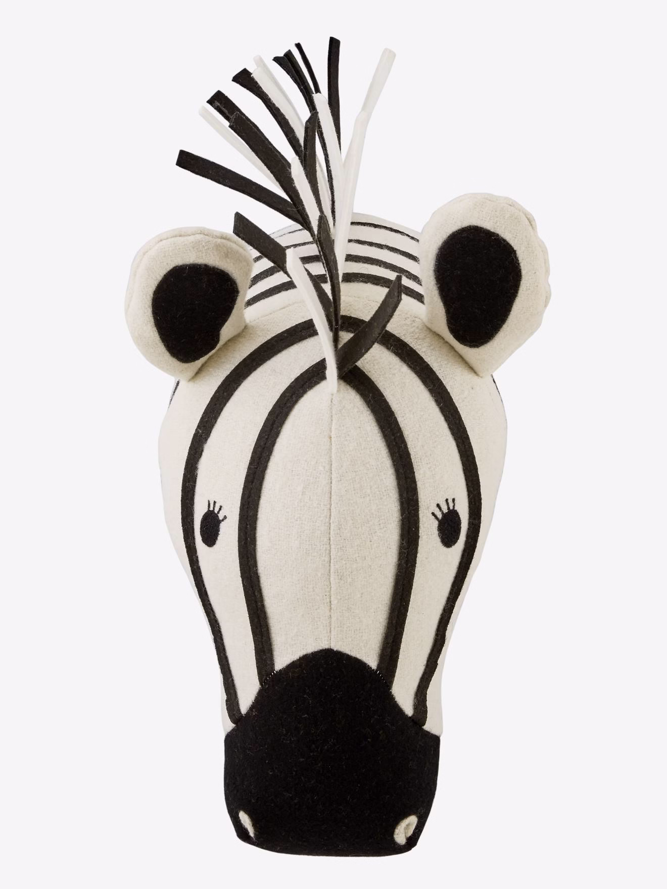 Bild von Kinderzimmer Zebrakopf Wanddekoration