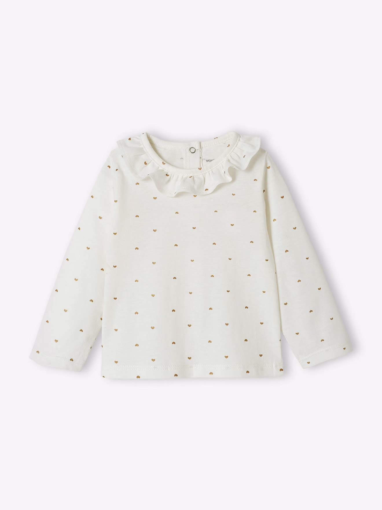 Bild von Mädchen Baby Shirt mit Volantkragen
