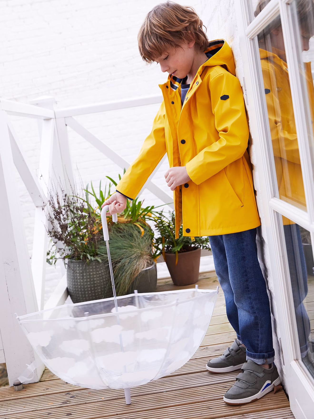 Bild von Gefütterte Jungen Regenjacke