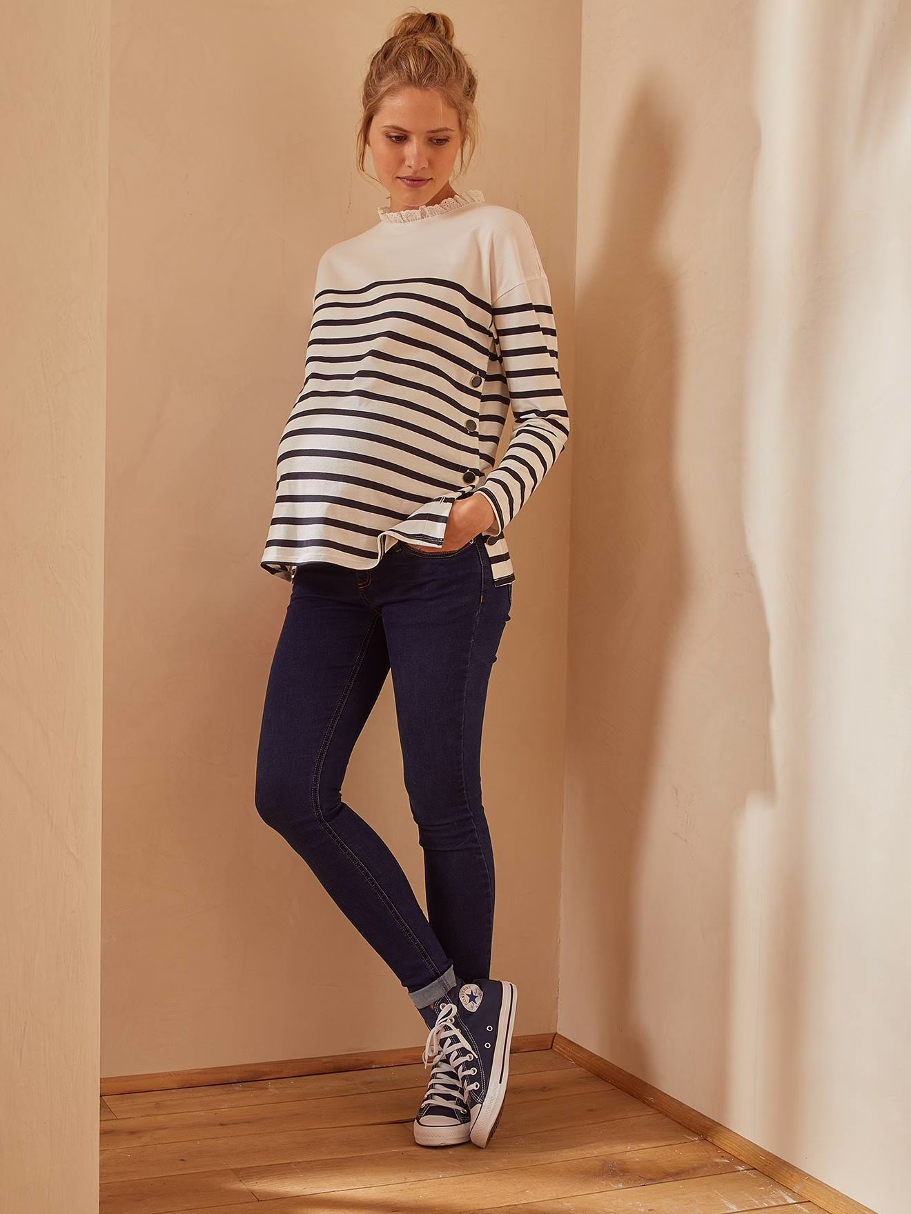 Bild von Umstands-Jeans mit Stretch-Einsatz