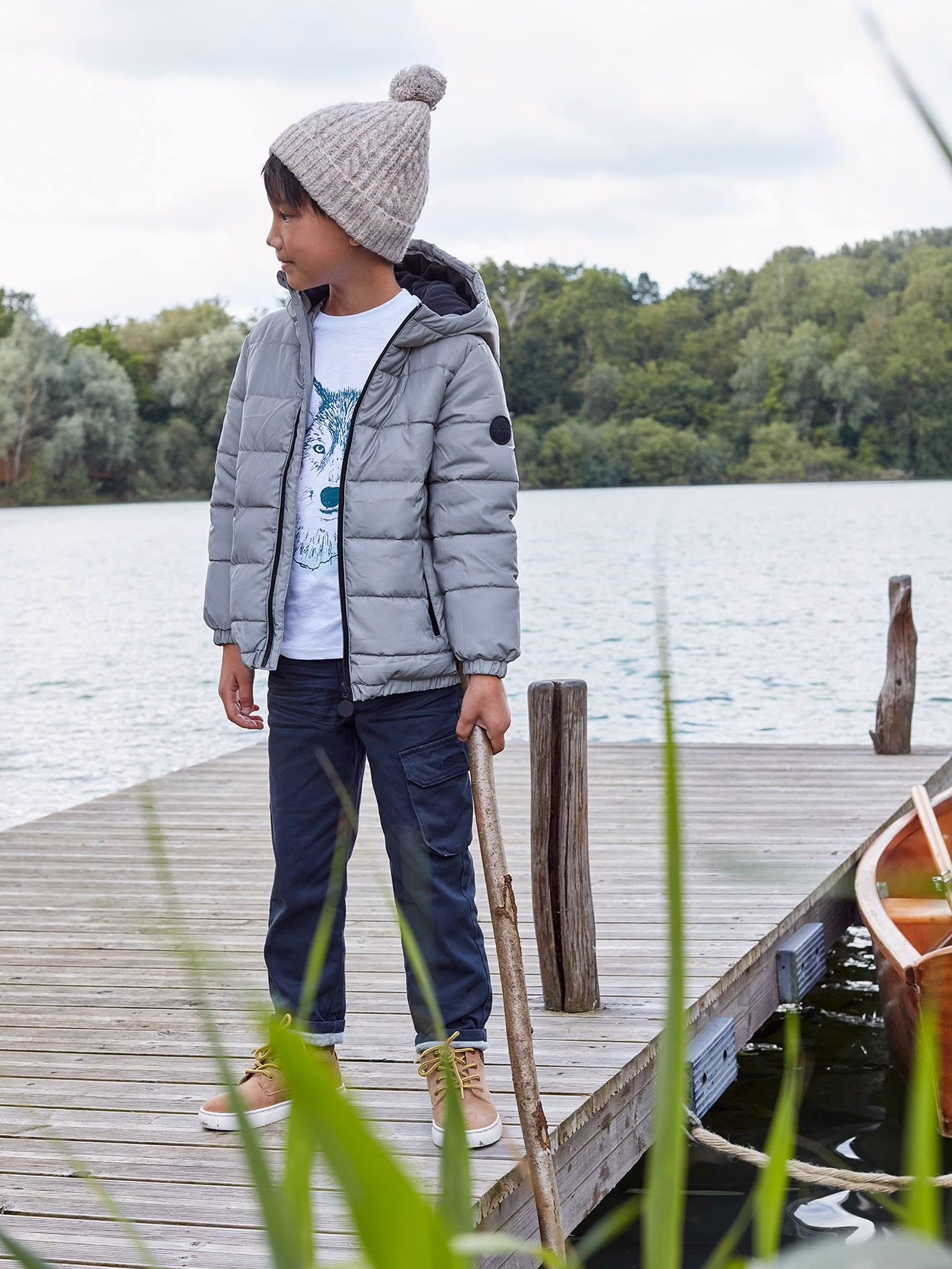 Bild von Warme Jungen Steppjacke mit Recycling-Wattierung