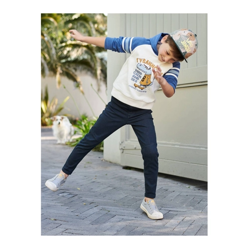 Bild von Jungen Hose, Vertbaudet Slim Fit Hose für Jungen, nachtblau