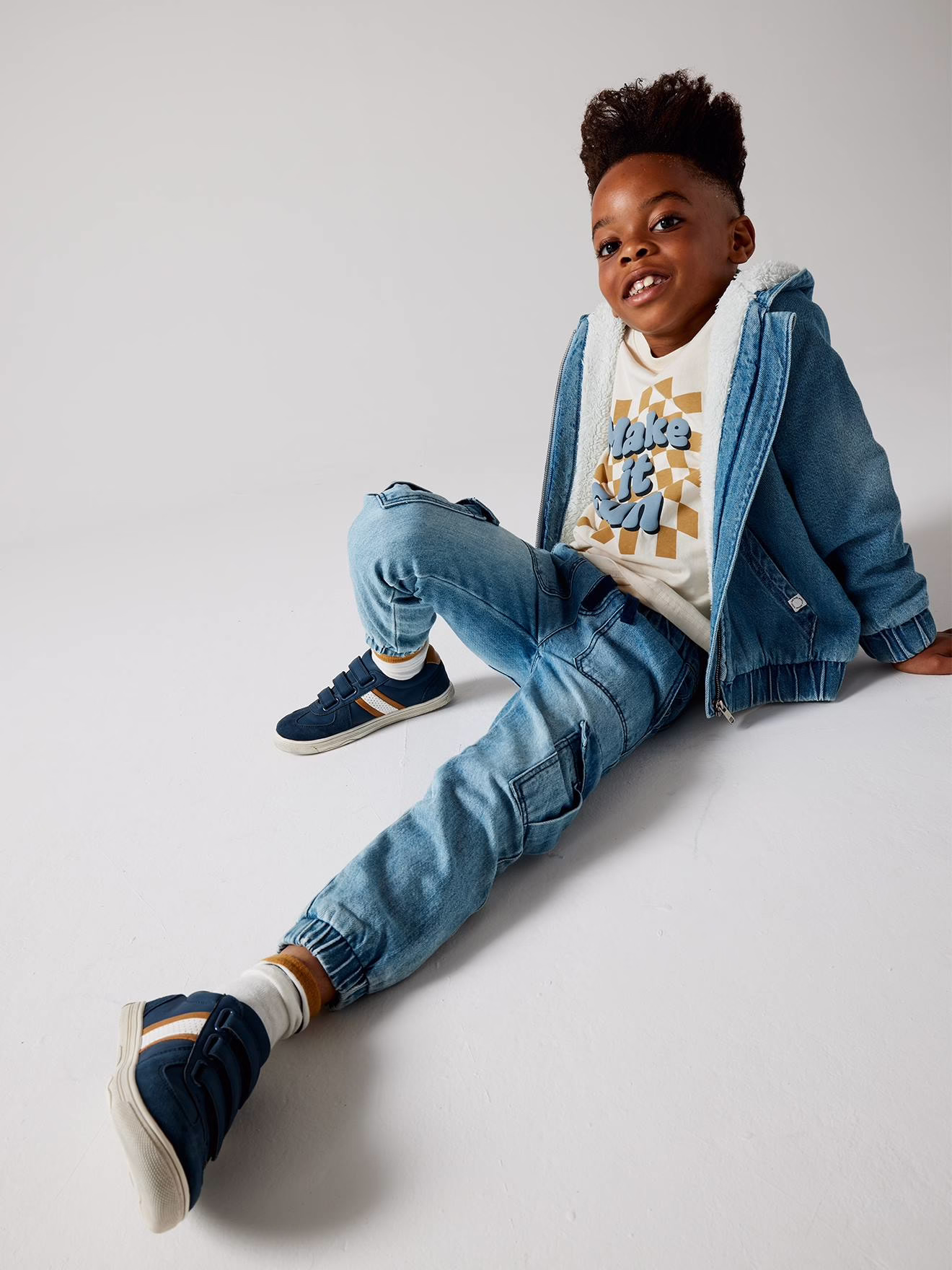 Bild von Jungen Cargo-Jeans mit Dehnbund OEKO-TEX®