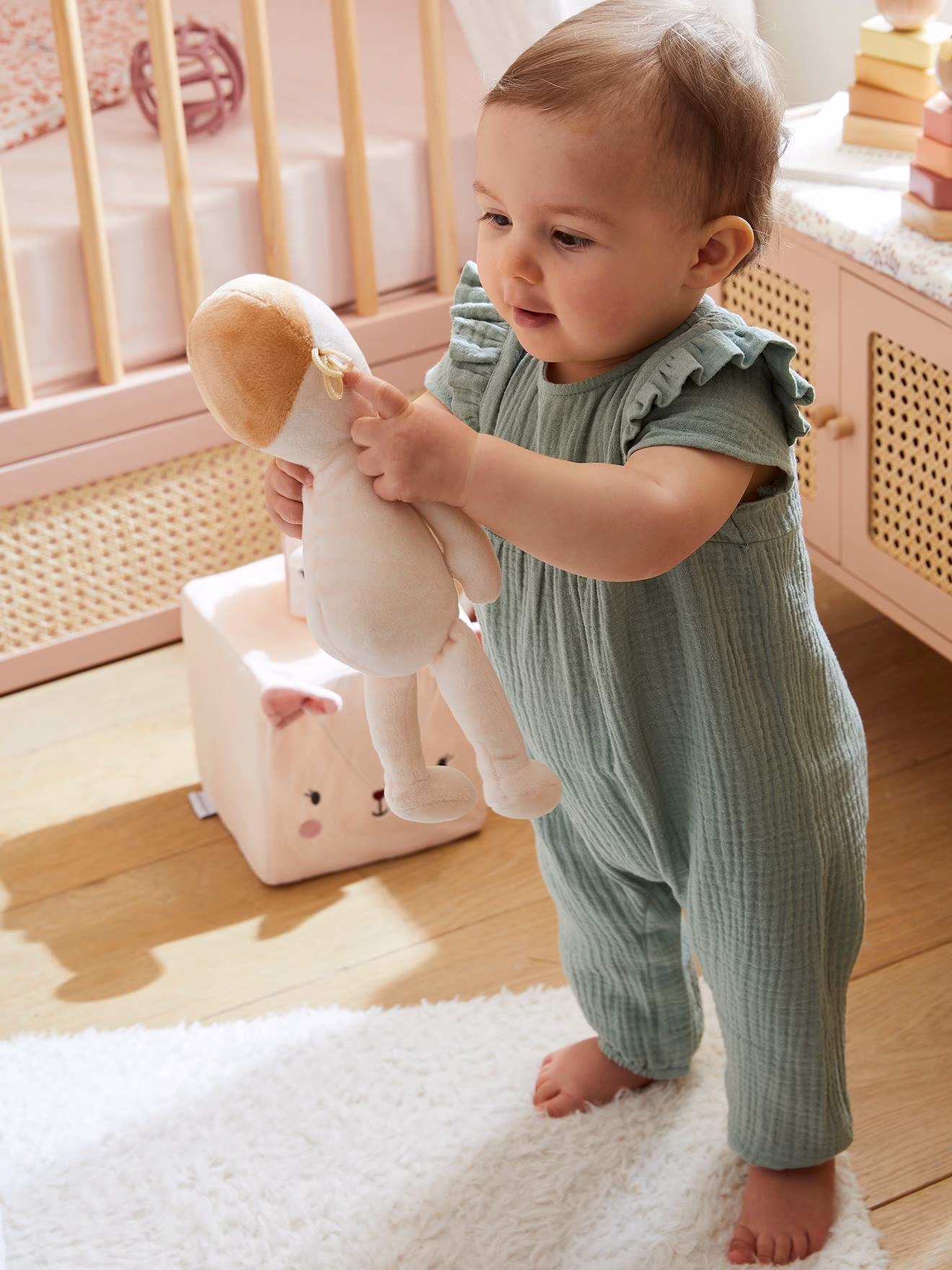 Bild von Baby Overall aus Musselin salbei