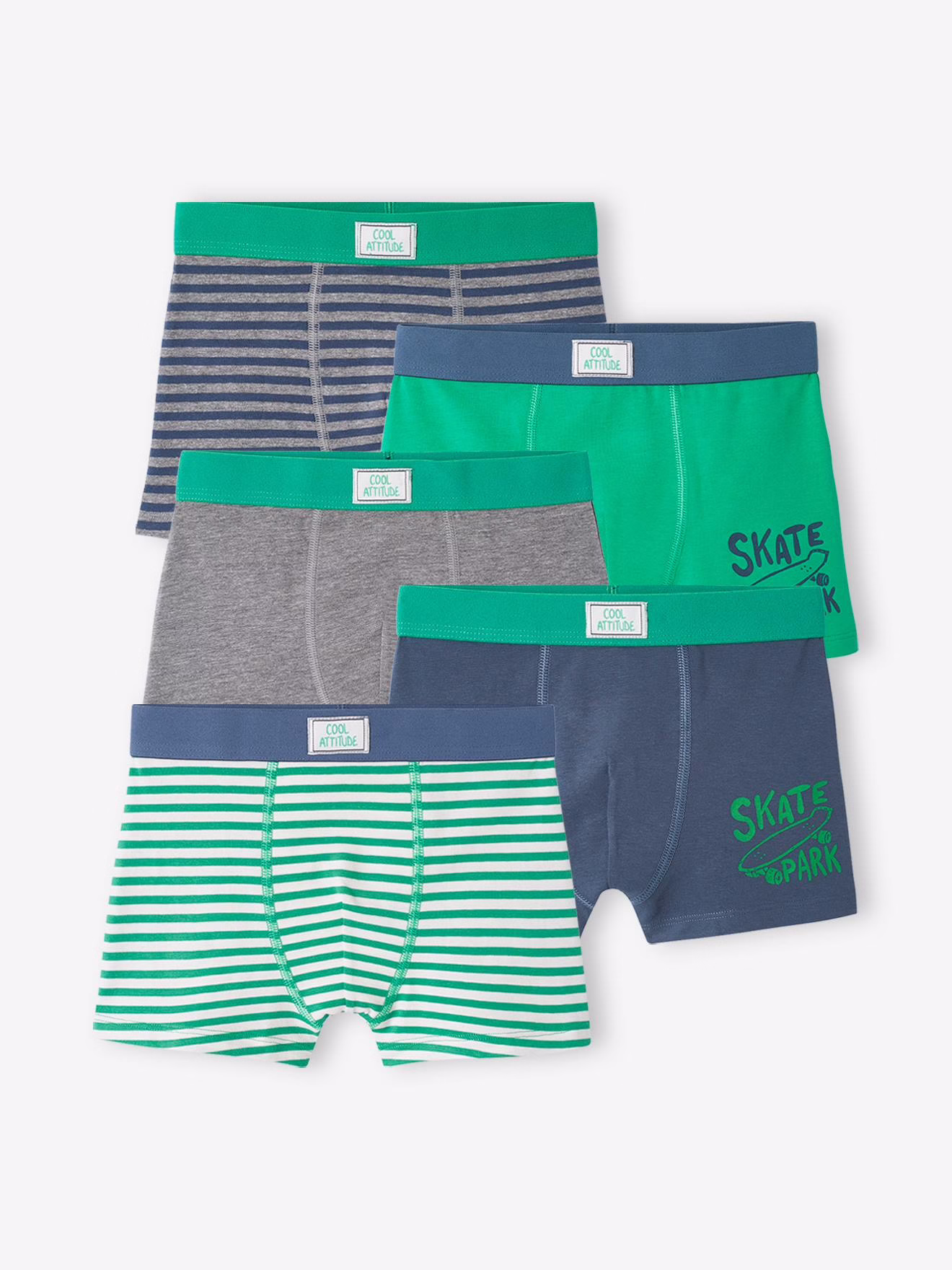 Bild von 5er-Pack Jungen Boxershorts aus Stretch
