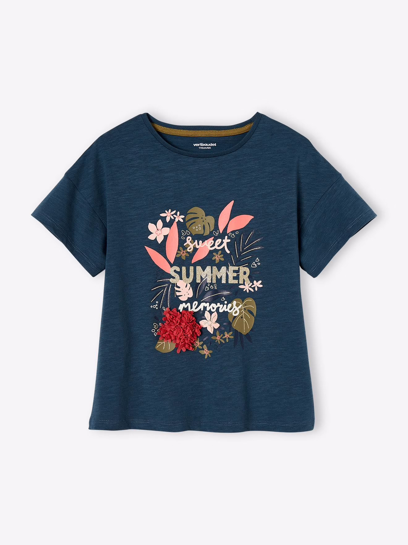 Bild von Mädchen T-Shirt mit Rüschenmotiv