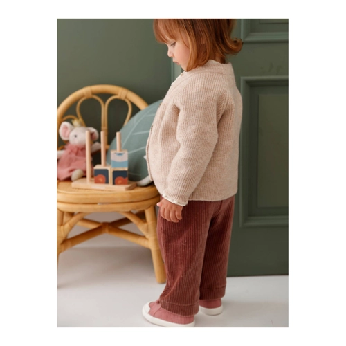 Bild von Baby Strickjacke mit Rippenmuster