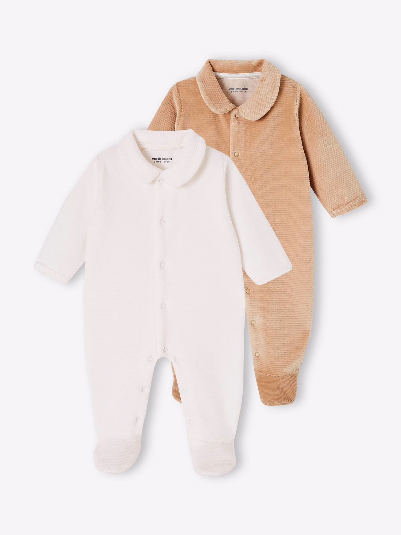 Bild von 2er-Pack Baby Strampler aus Cordsamt
