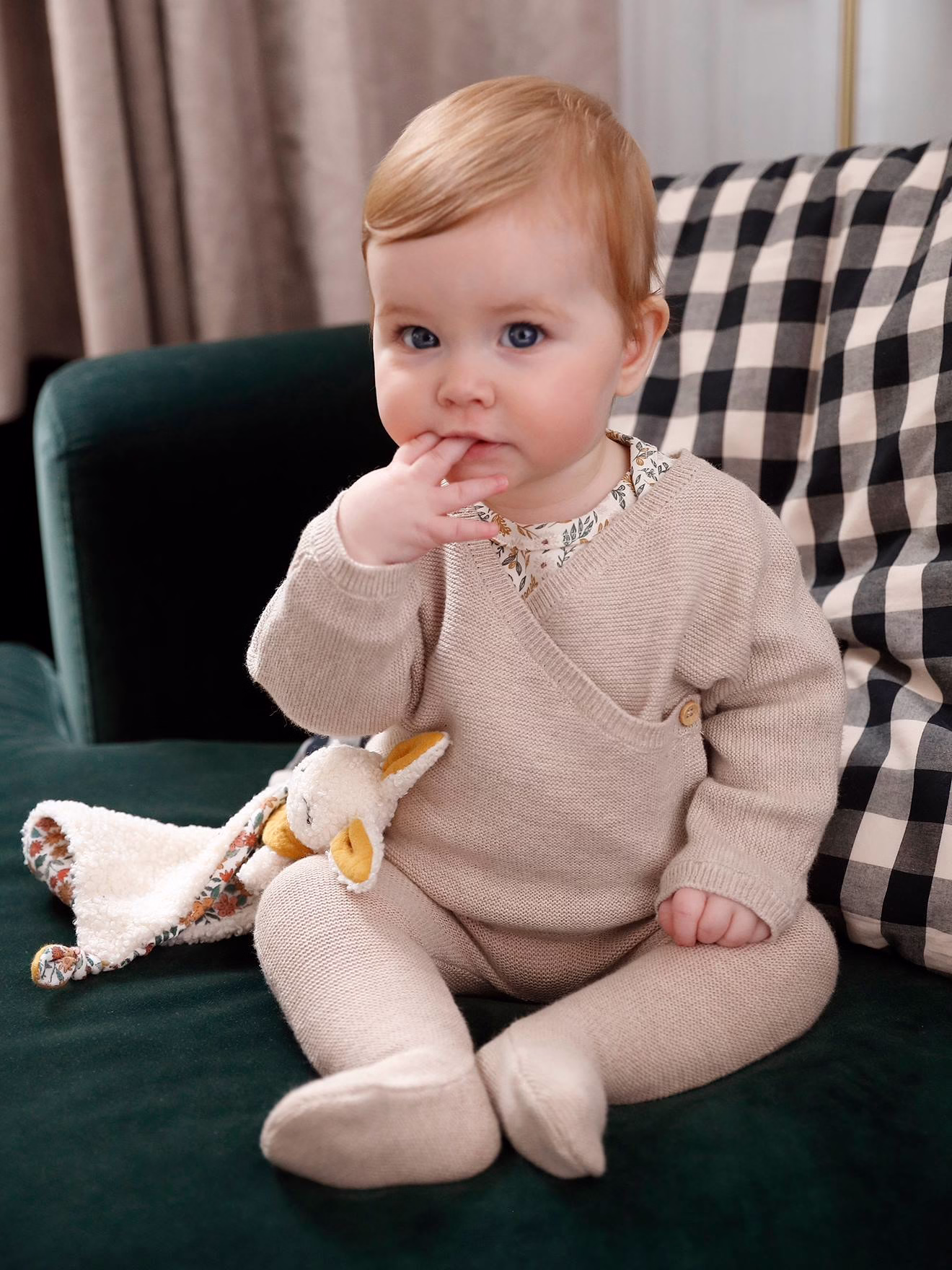 Bild von Baby Strickhose mit Fuß