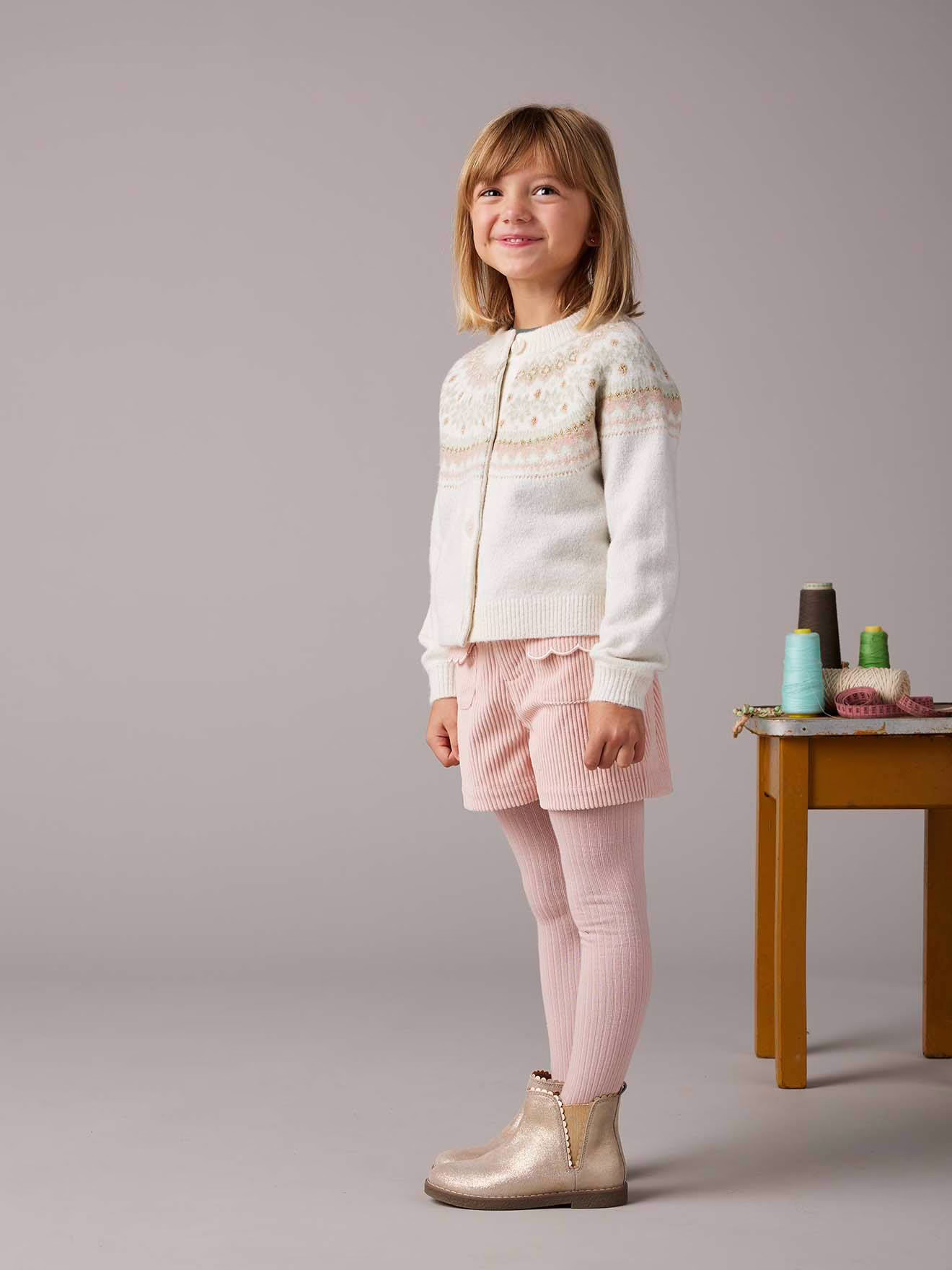 Bild von Mädchen Cord-Shorts mit verzierten Taschen pudrig