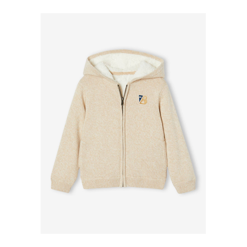 Bild von Jungen Kapuzenstrickjacke mit Teddyfleece-Futter