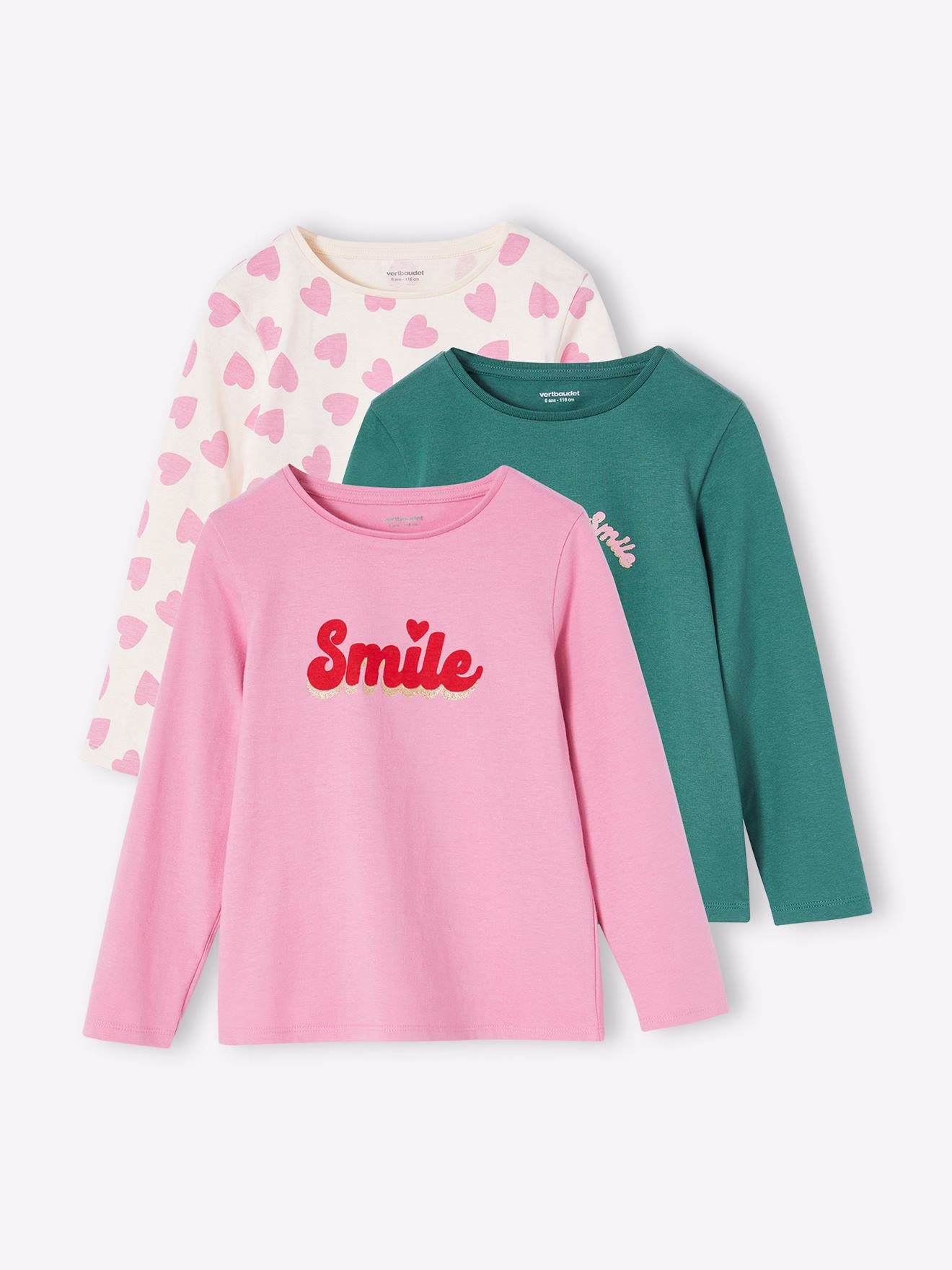 Bild von 3er-Pack Mädchen Shirts BASIC OEKO-TEX®