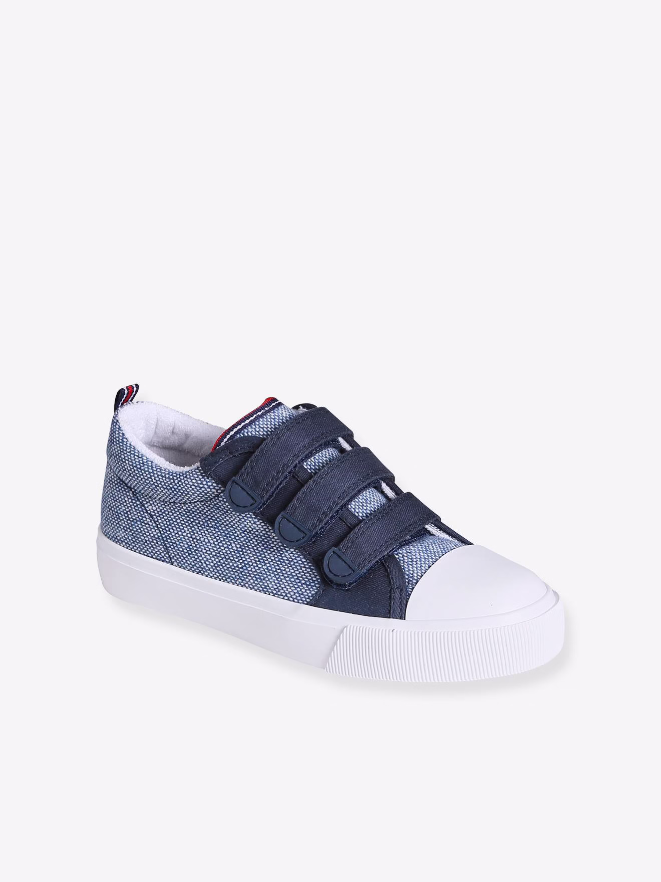 Bild von Zweifarbige Kinder Stoffschuhe mit Klett set