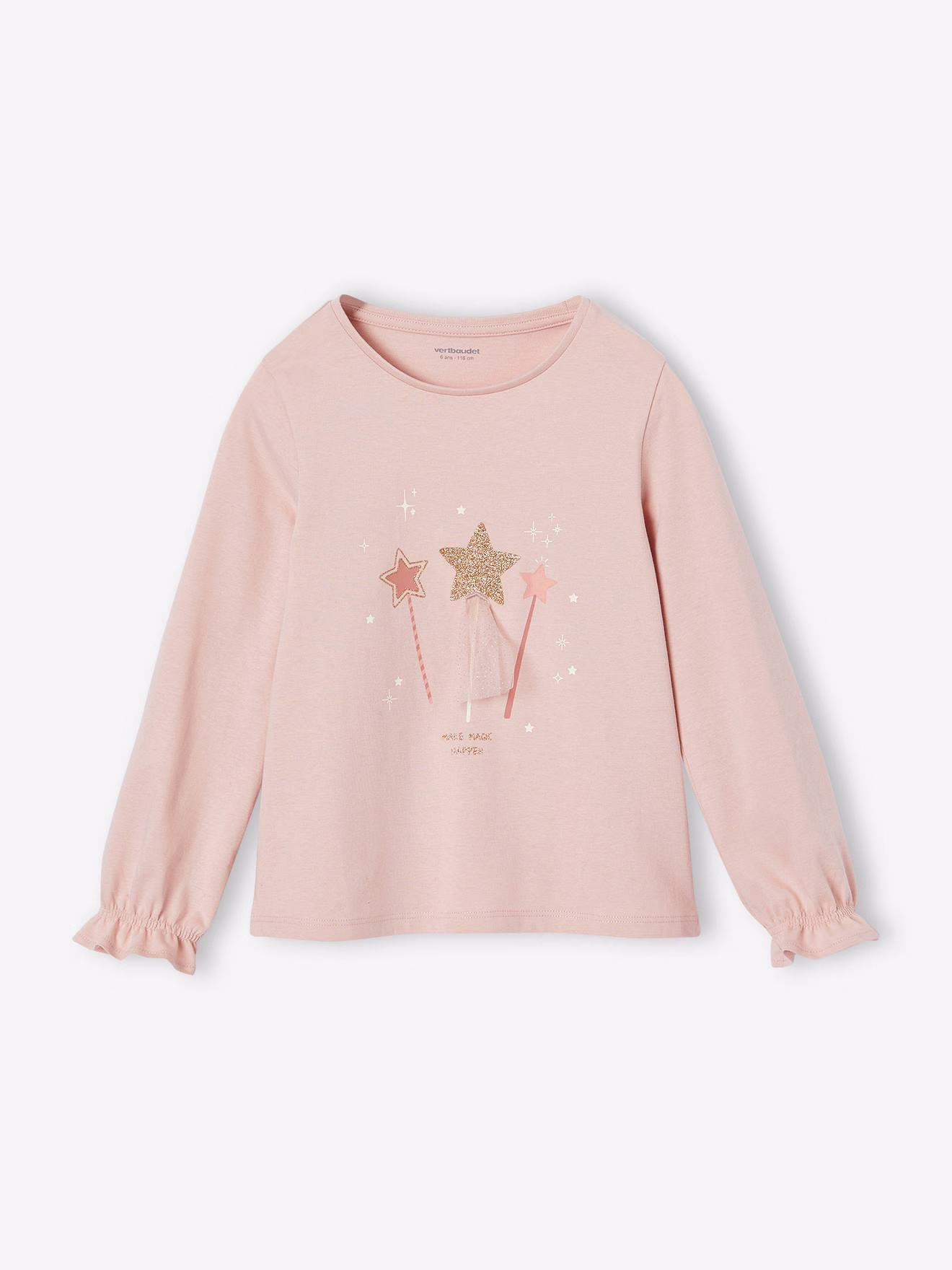 Bild von Mädchen Weihnachts-Shirt mit Zauberstab