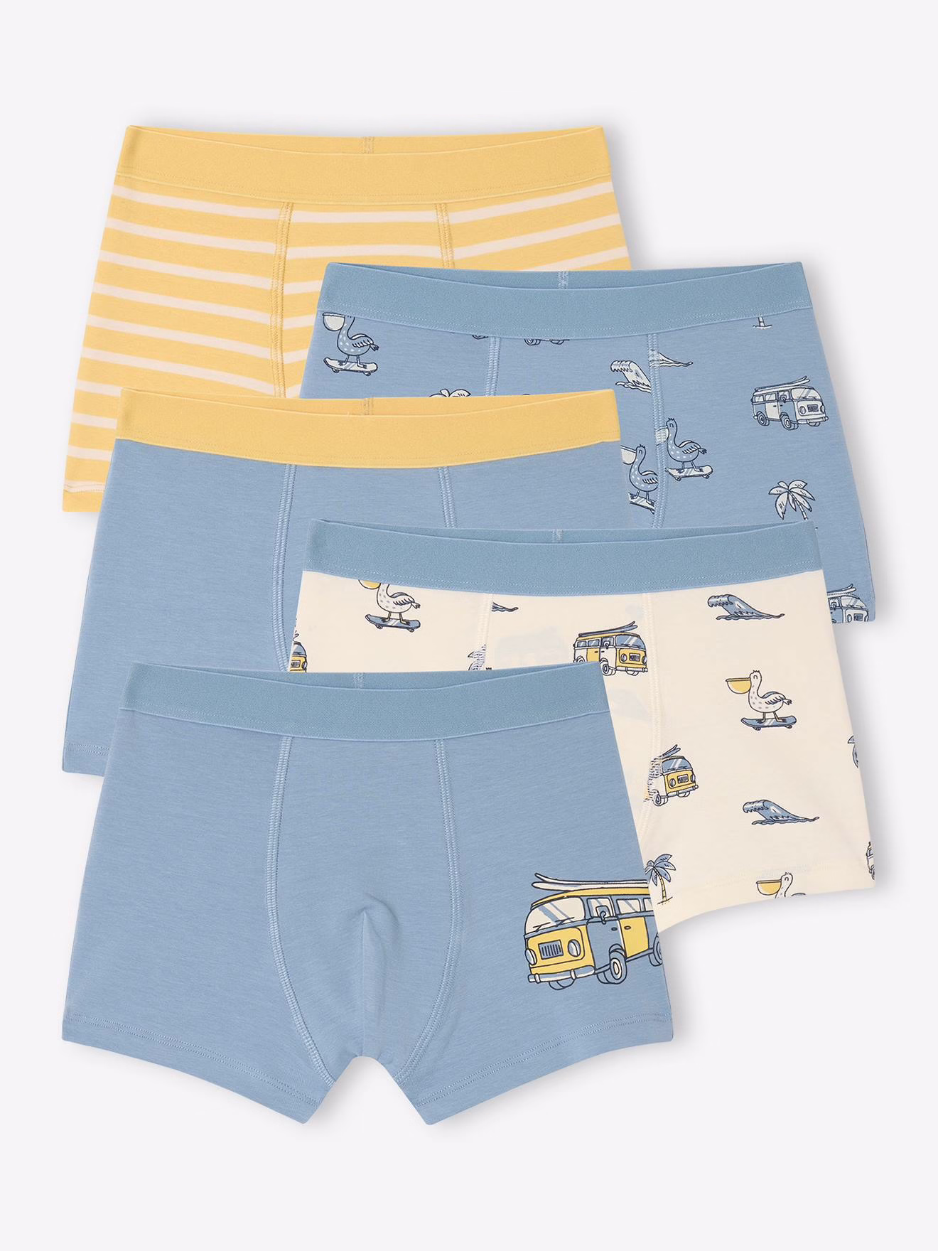 Bild von Bio-Kollektion: 5er-Pack Jungen Stretch-Boxershorts