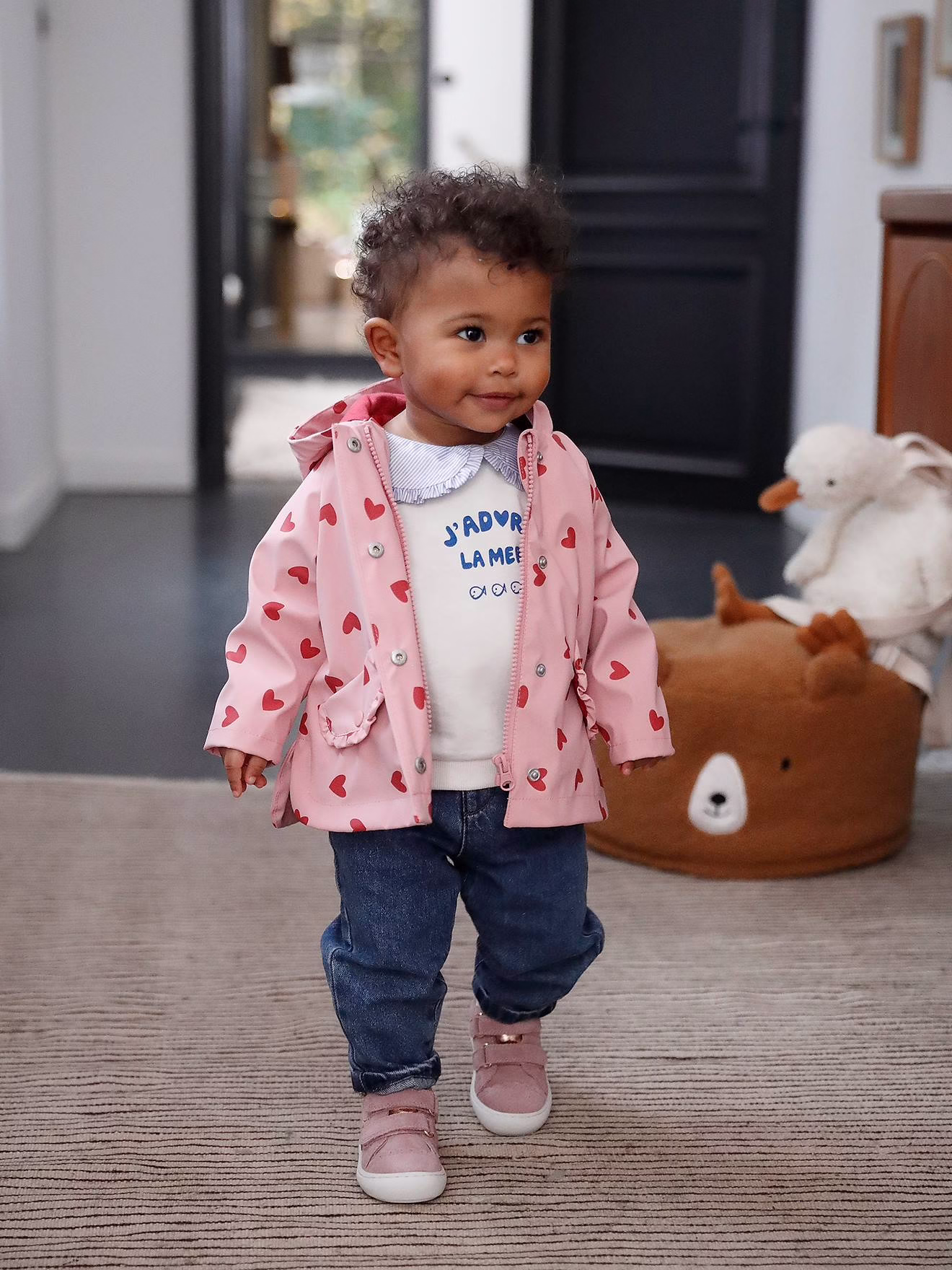 Bild von Mädchen Baby Regenjacke