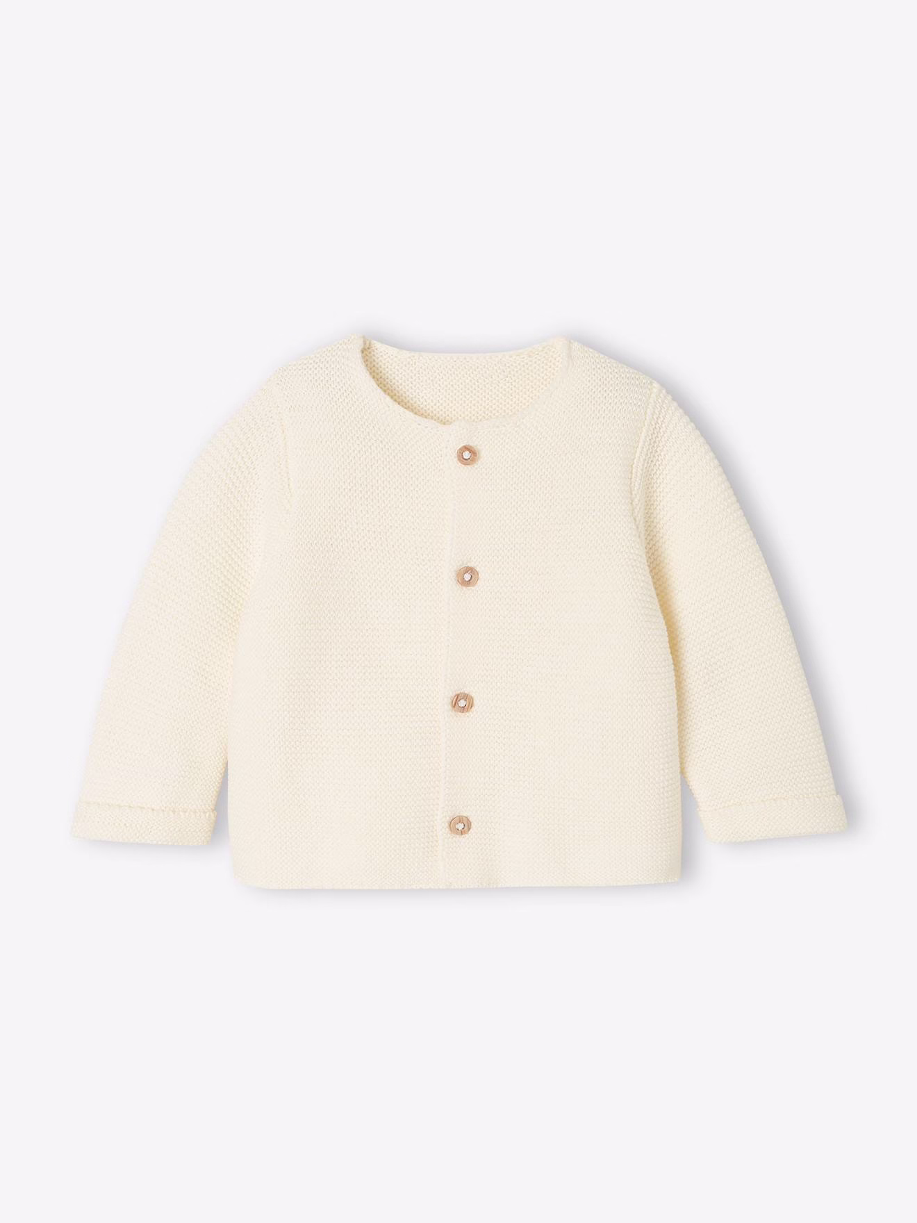 Bild von Baby Strickjacke aus Baumwolle BASIC