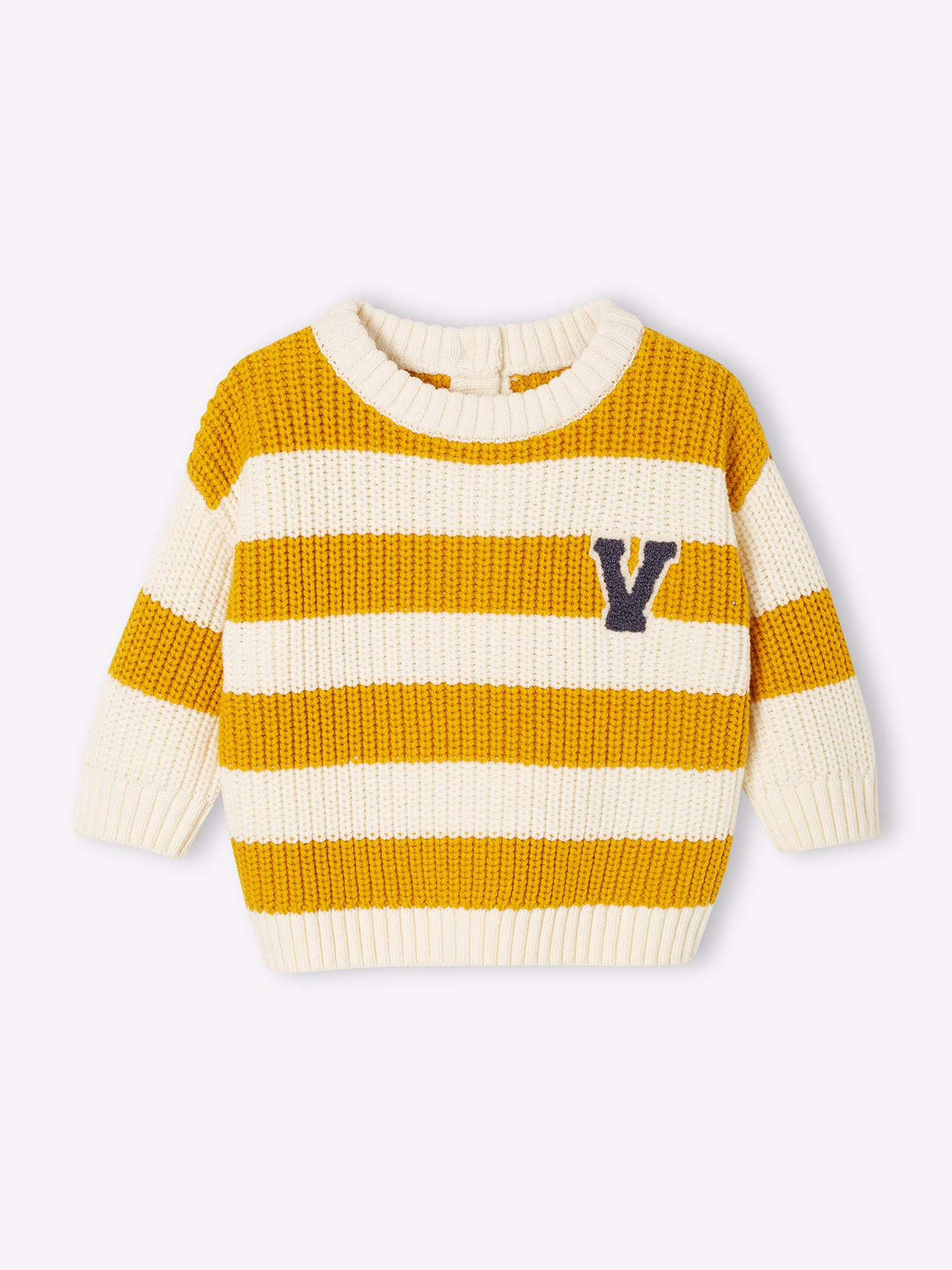 Bild von Baby Streifenpullover mit Ftee-Buchstabe