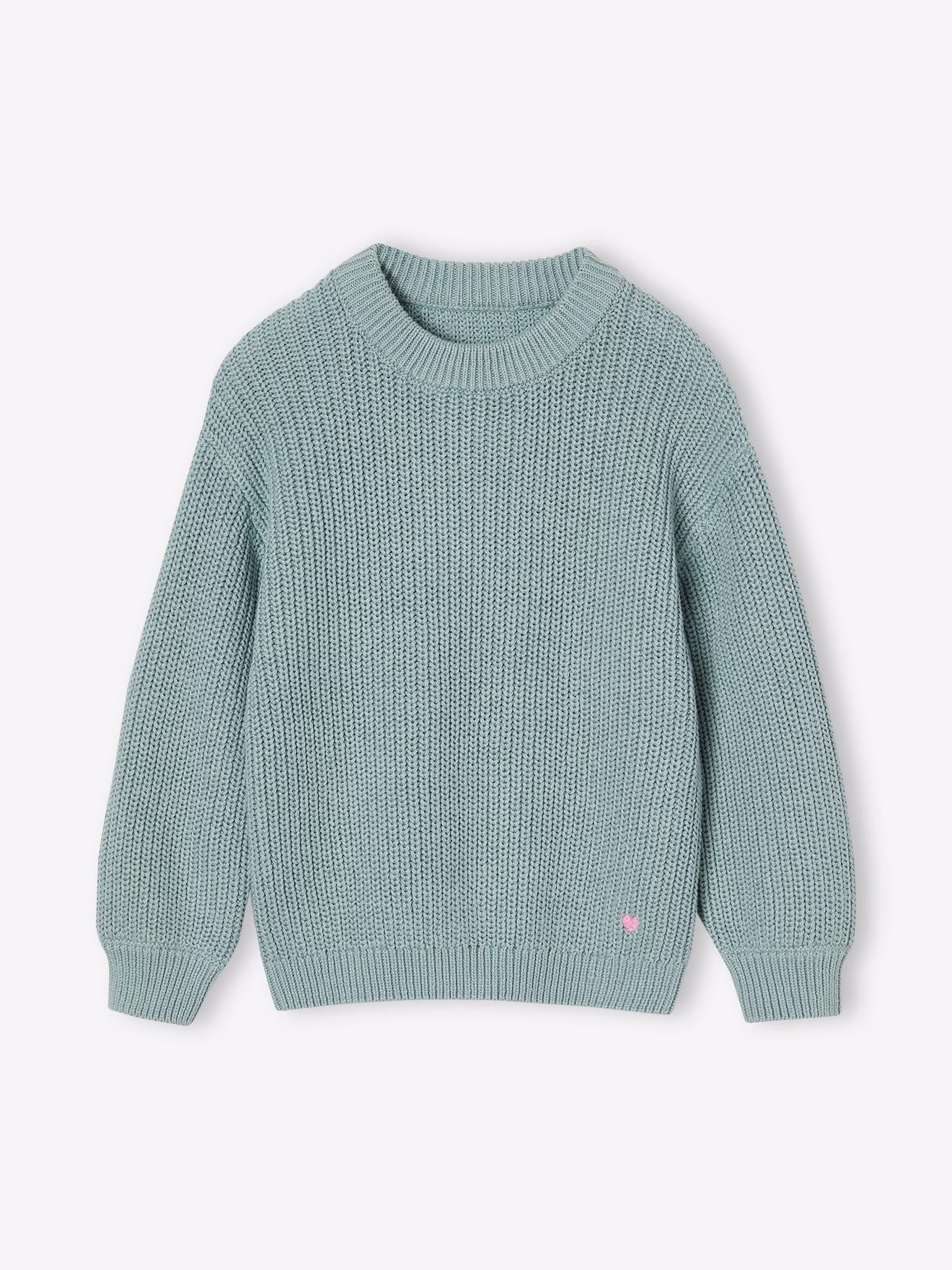 Bild von Mädchen Pullover aus Rippstrick Oeko-Tex