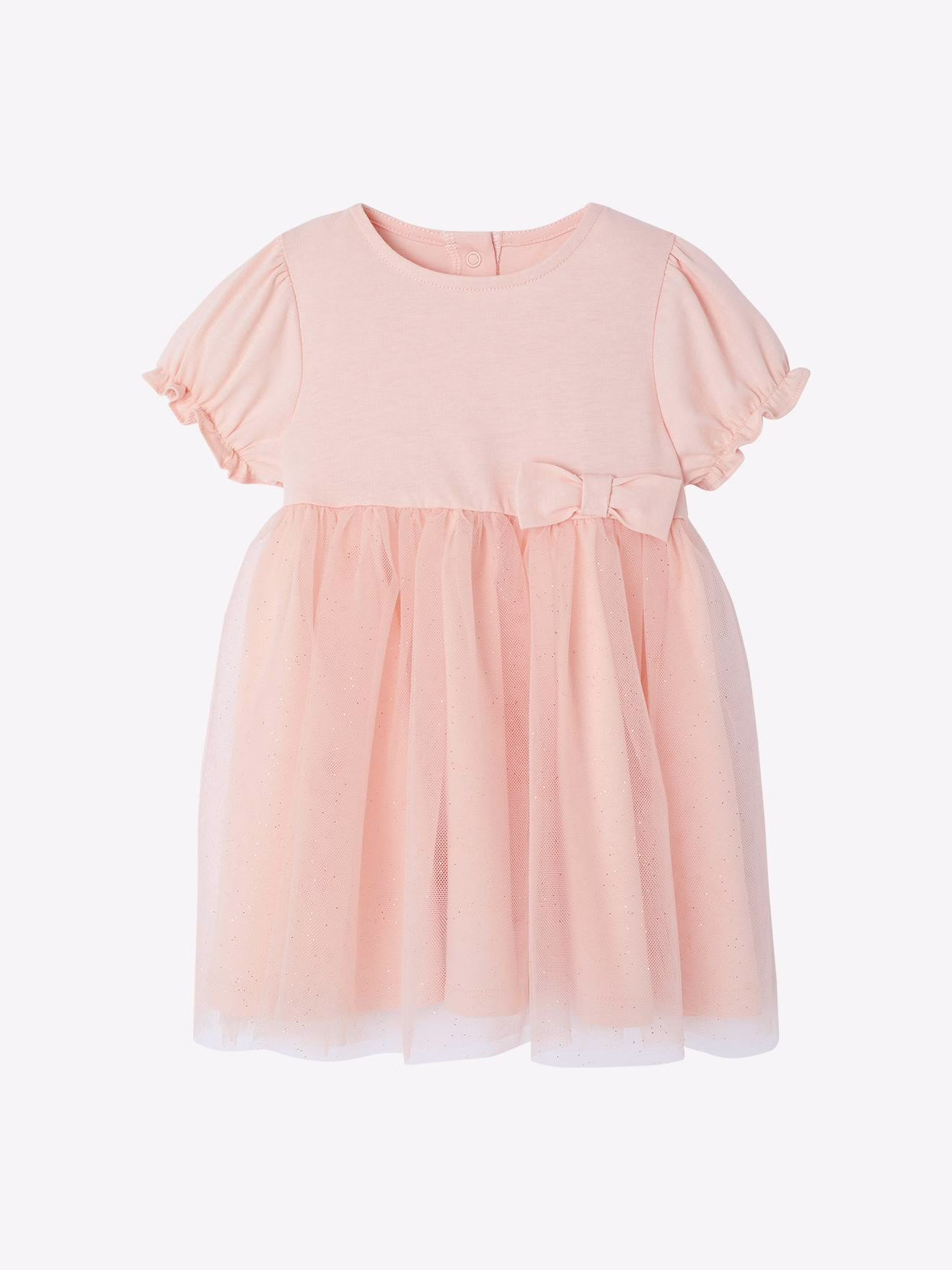 Bild von Mädchen Baby Festkleid mit Glitzertüll hell