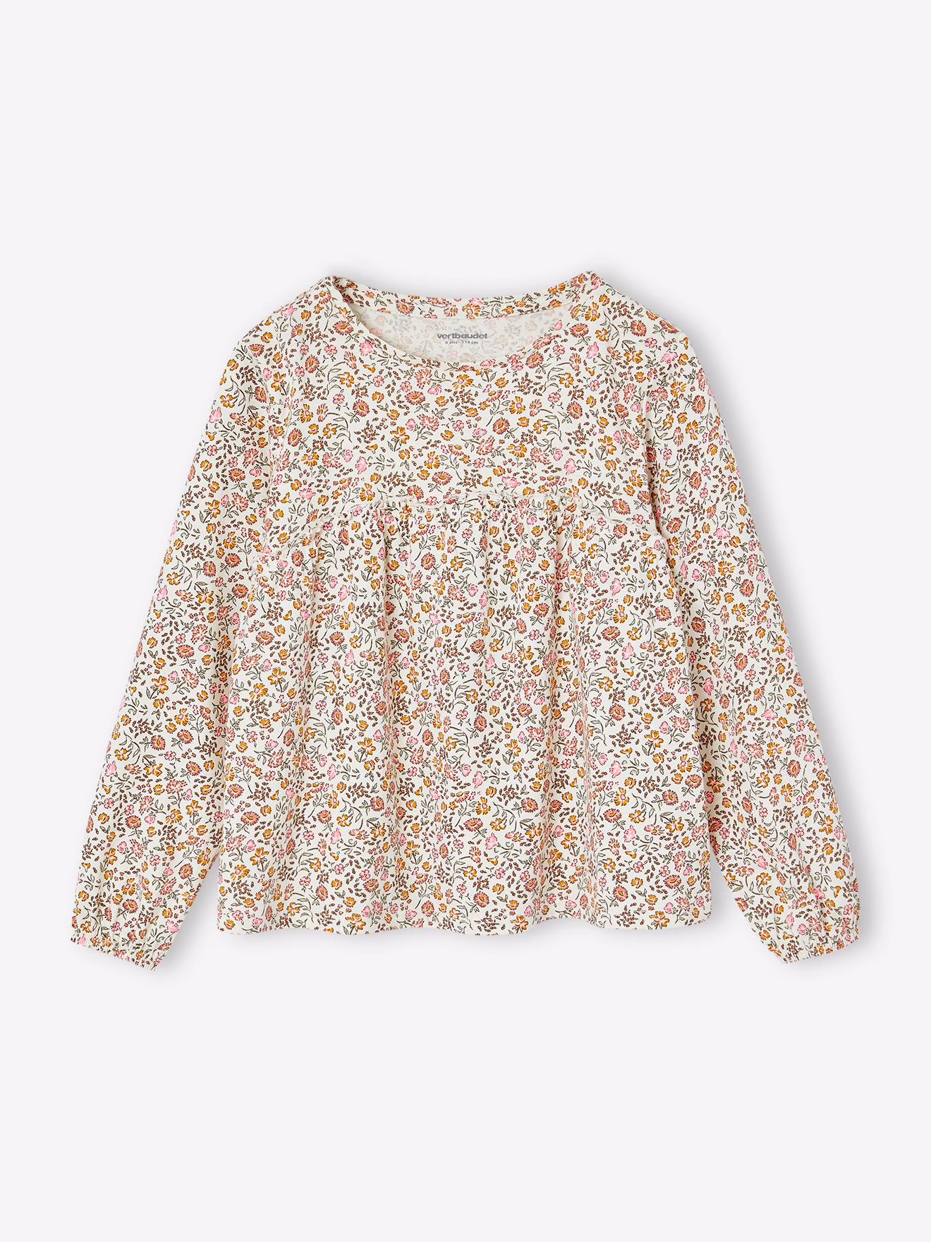 Bild von Mädchen Blusenshirt mit Print OEKO-TEX® vanille