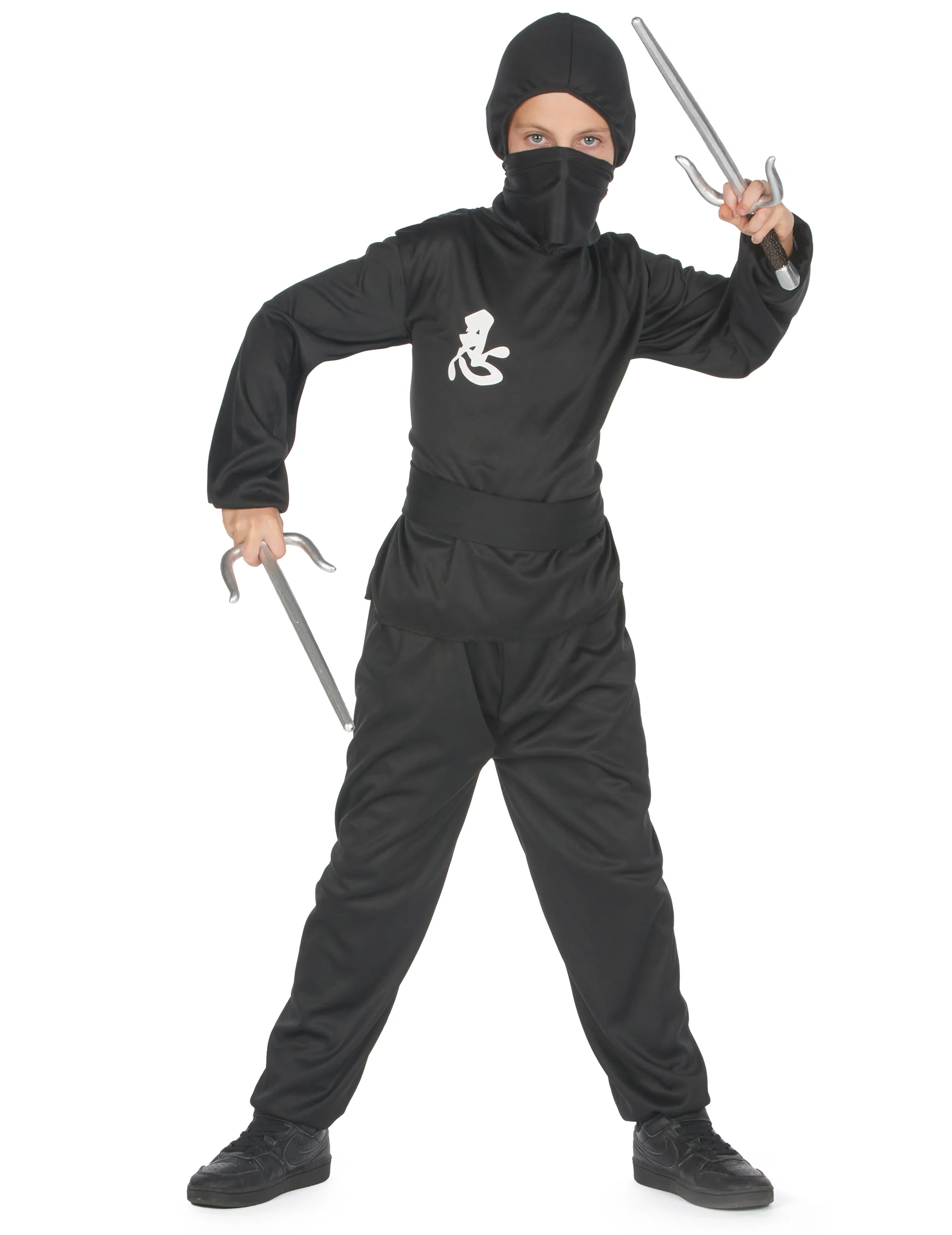 Bild von Ninja Kinderkostüm Kämpfer schwarz