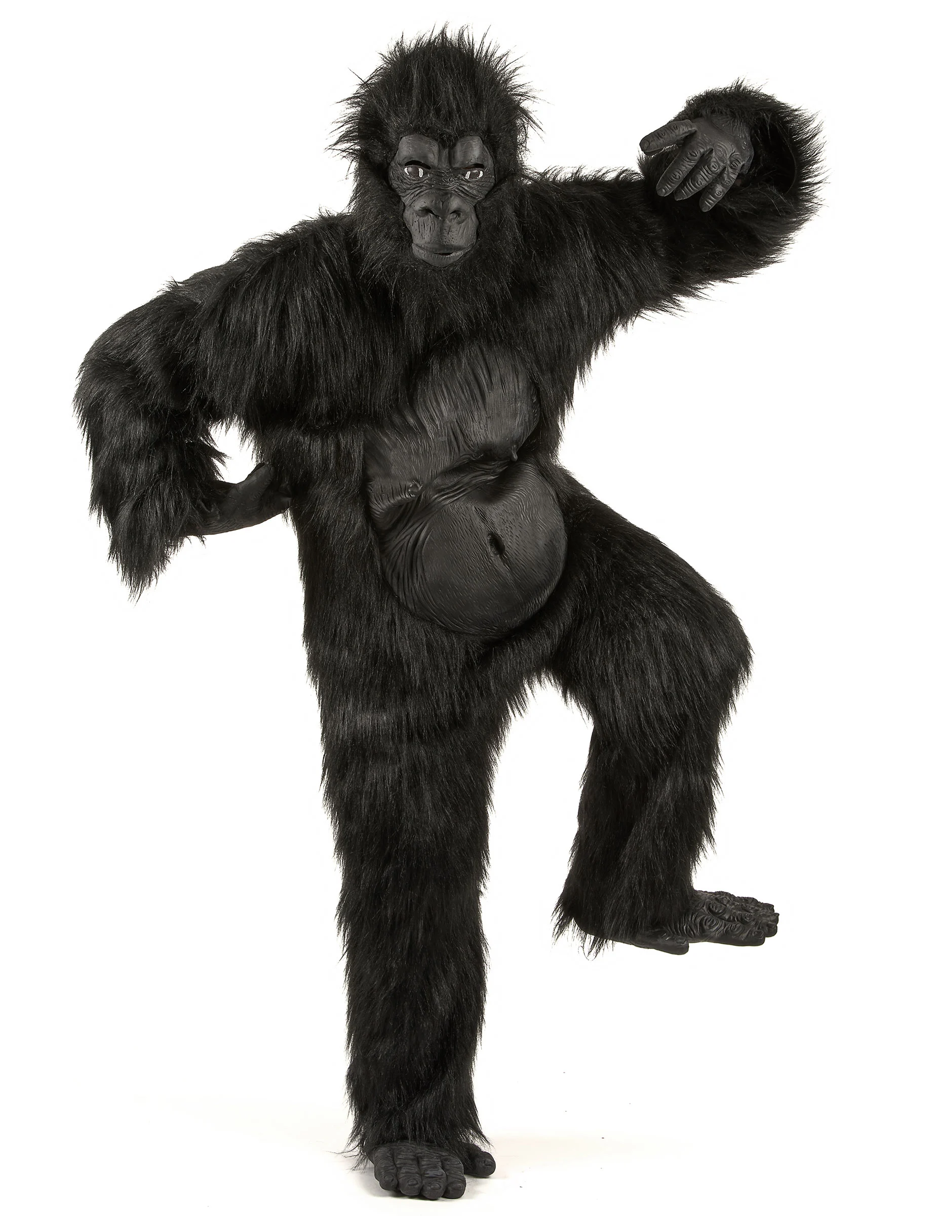Bild von Gorilla Kostüm mit Ani-Motion Maske schwarz
