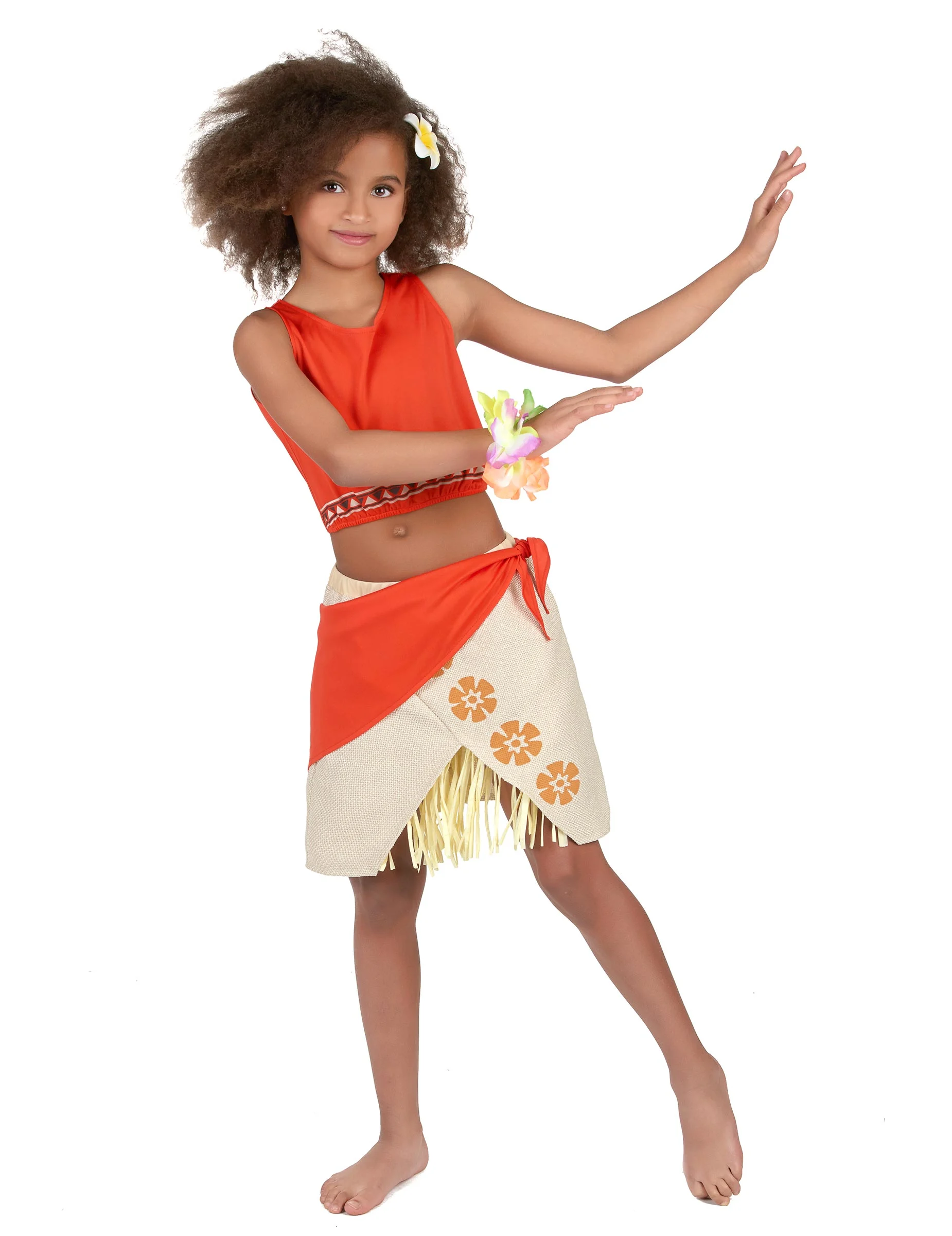 Bild von Hula-Kostüm für Mädchen orange