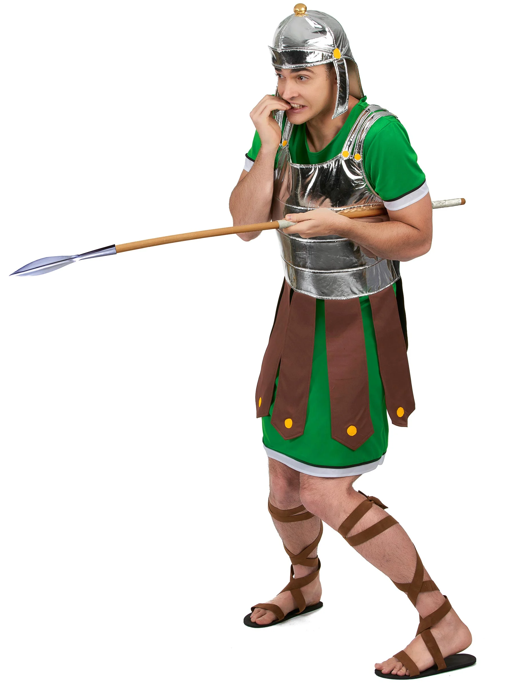 Bild von Römischer Legionär-Herrenkostüm Gladiator grün-braun