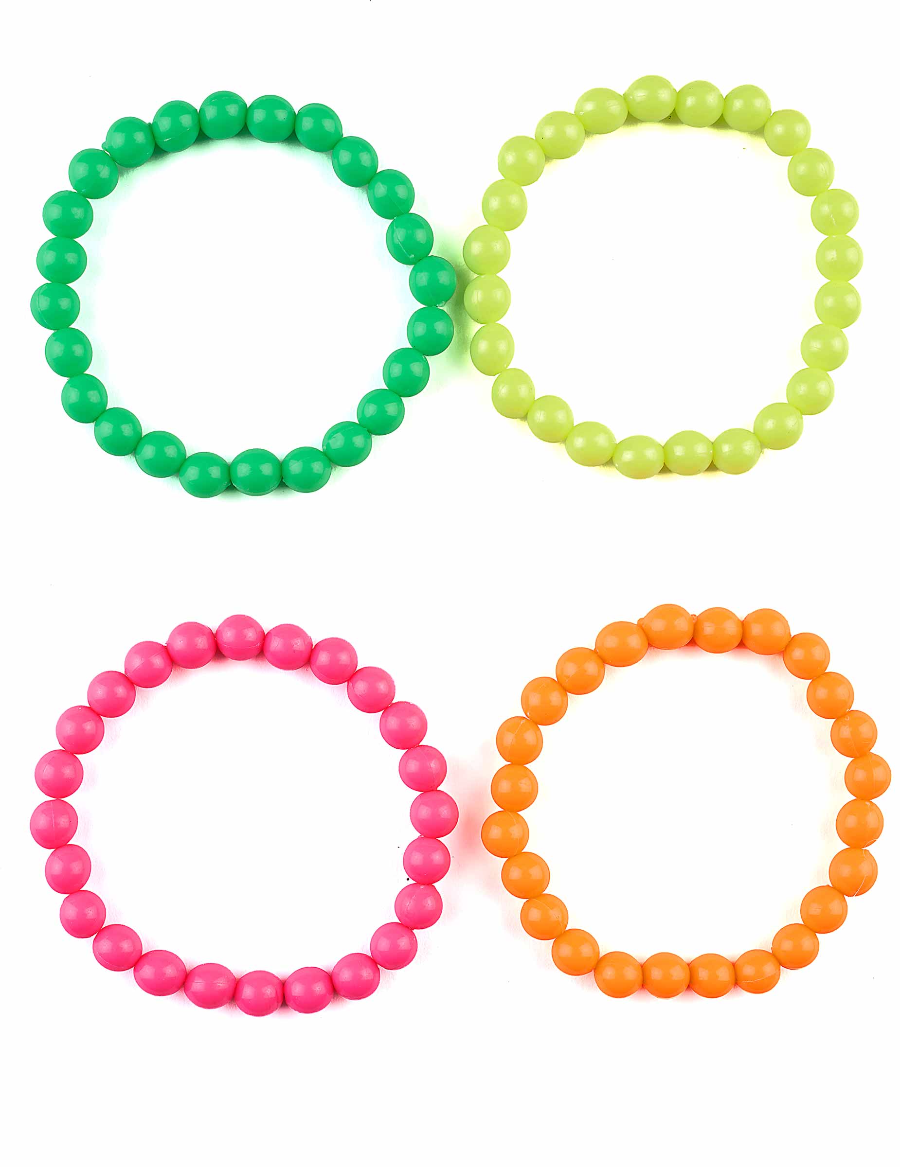 Bild von Perlen-Armbänder 4 Stück bunt