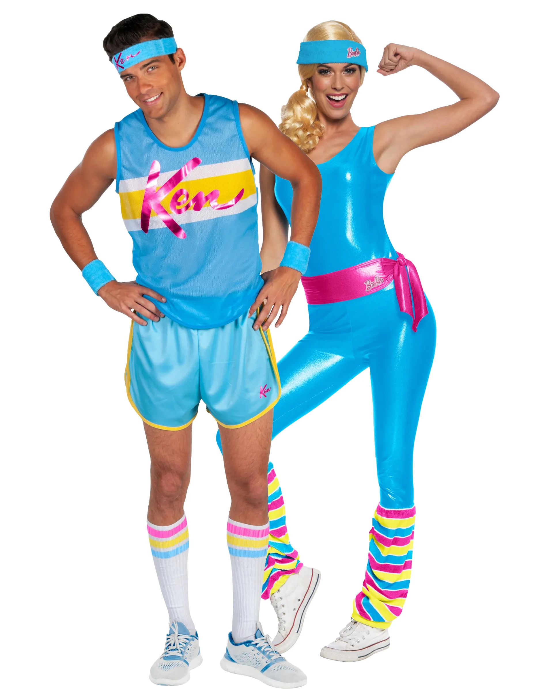 Bild von Barbie und Ken Aerobic Paarkostüm Erwachsene
