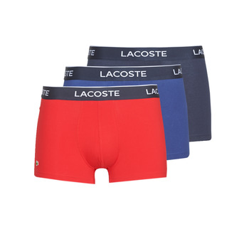 Bild von Lacoste Herren Boxershorts Casual Cotton Stretch Trunks 3er Pack, Farbe:Mehrfarbig, Wäschegröße:S, Artikel:-W64 Navy/red/methylen Blue