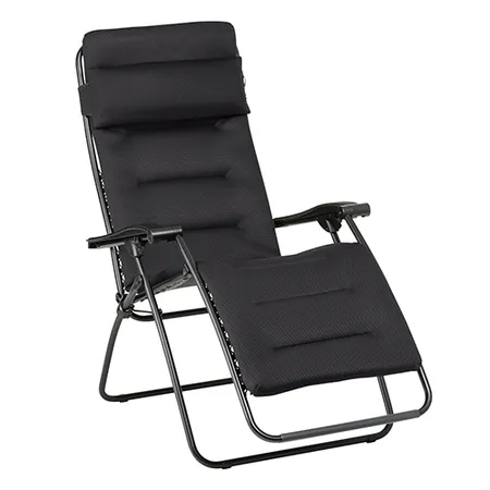 Bild von Lafuma Mobilier Verstellbarer RSXA Clip Zero Gravity Relaxsessel, mit Stahlrohr, Standard, Air Comfort Gartenliegestuhl, ideal für die Terrasse oder das Schwimmbad – Acier