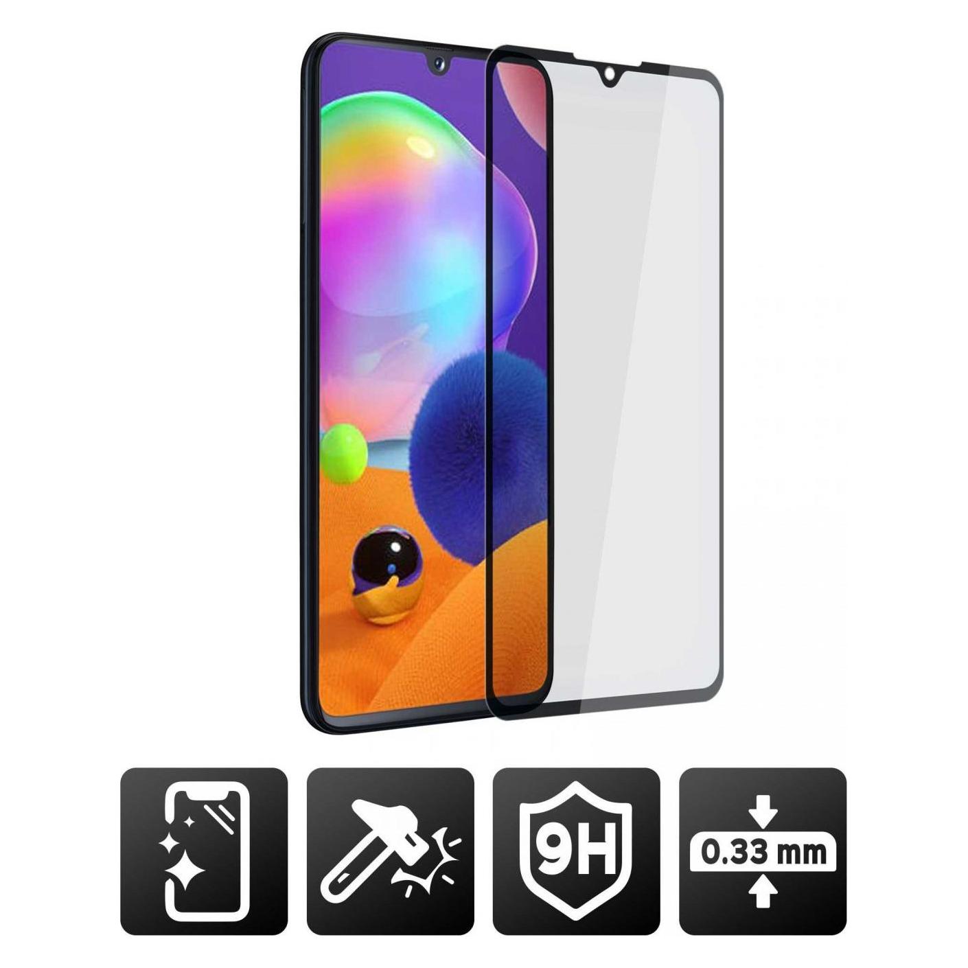 Bild von Akashi 2.5D Premium Bildschirmschutz (1 Stück, Samsung Galaxy A31), Smartphone Schutzfolie, Schwarz