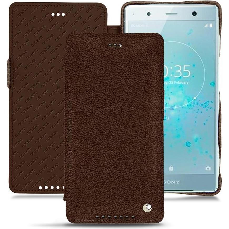 Bild von Noreve Lederschutzhülle horizontal (Sony Xperia XZ2 Premium), Smartphone Hülle, Braun