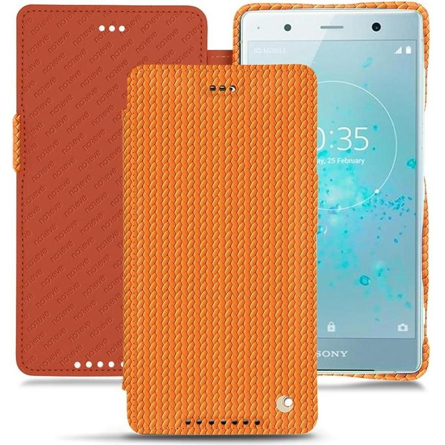 Bild von Noreve Lederschutzhülle horizontal (Sony Xperia XZ2 Premium), Smartphone Hülle, Orange