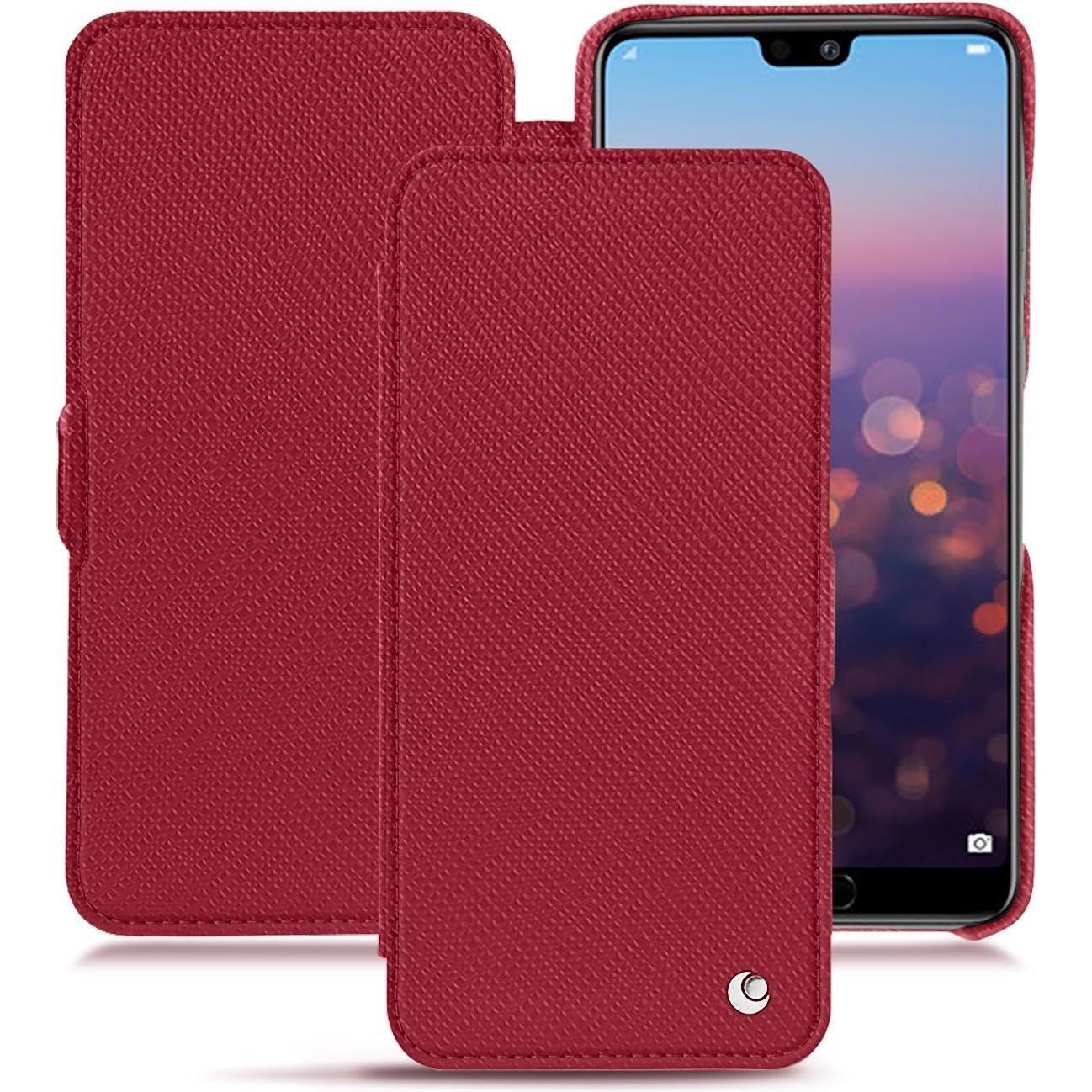 Bild von Noreve Lederschutzhülle horizontal (Huawei P20 Pro), Smartphone Hülle, Rot