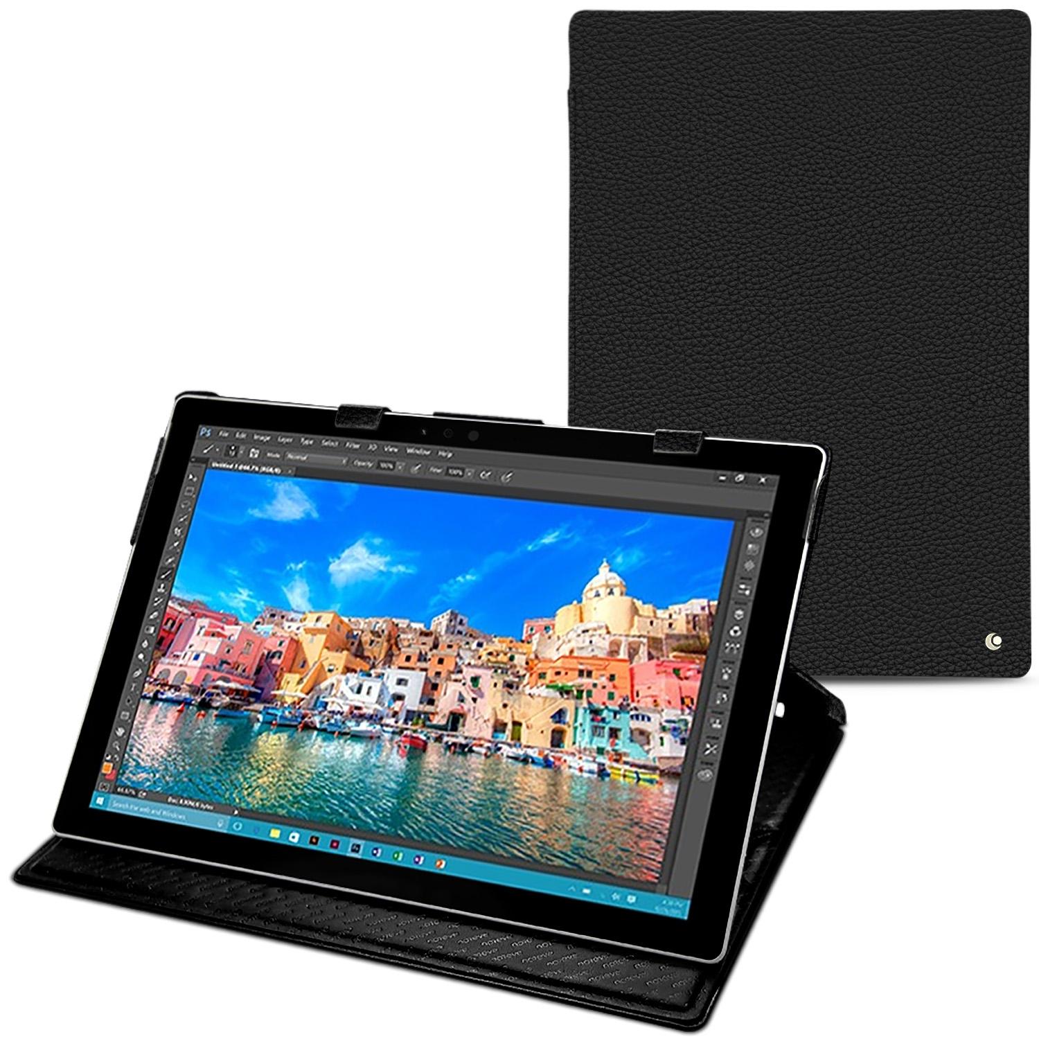 Bild von Noreve Lederschutzhülle vertikal (Microsoft Surface Pro 4), Tablet Hülle, Schwarz