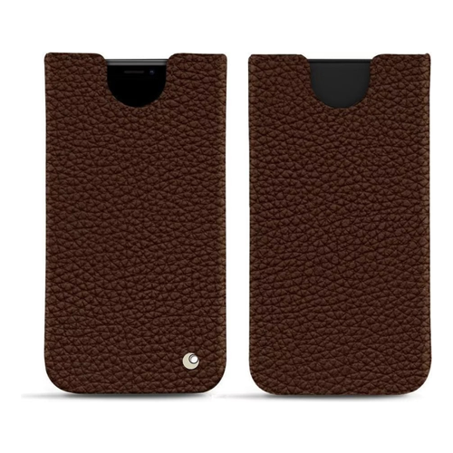 Bild von Noreve Lederschutzhülle für iPhone XS Max – Elegante Smartphone Hülle in Braun