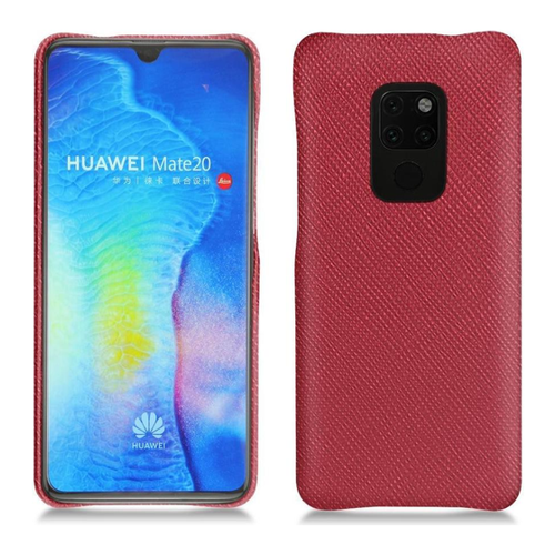Bild von Noreve Lederschutzhülle für Huawei Mate 20 - Elegante Smartphone Hülle in Rot