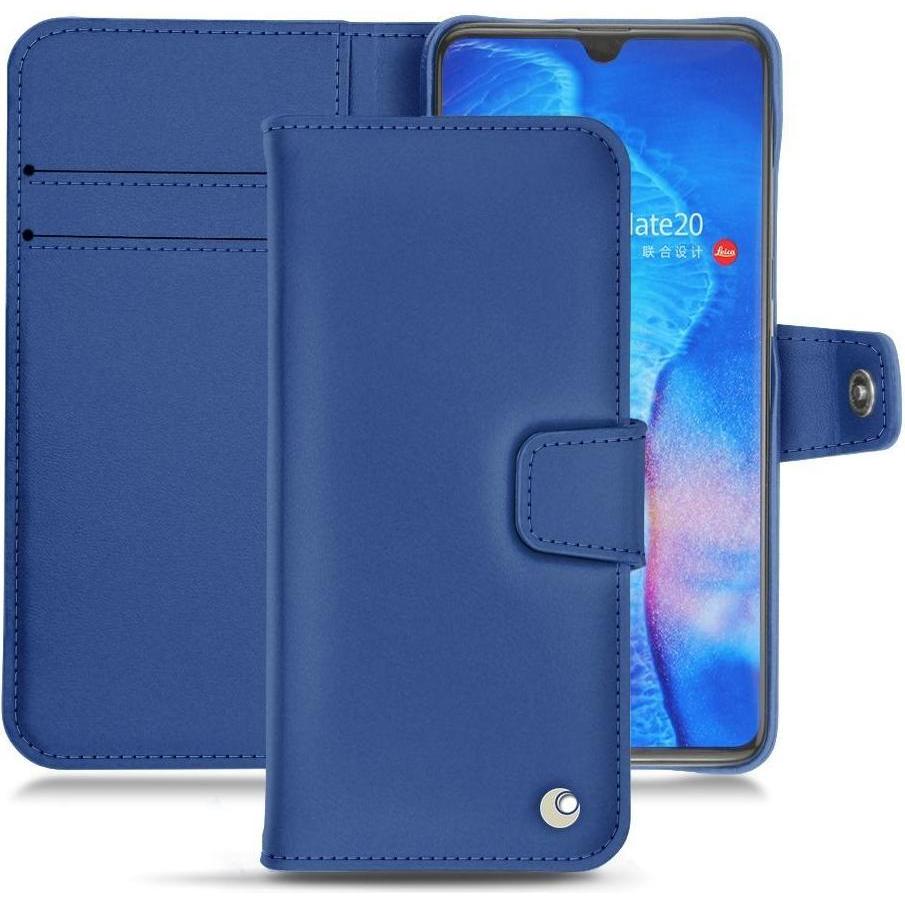 Bild von Noreve Lederschutzhülle Wallet (Huawei Mate 20), Smartphone Hülle, Blau