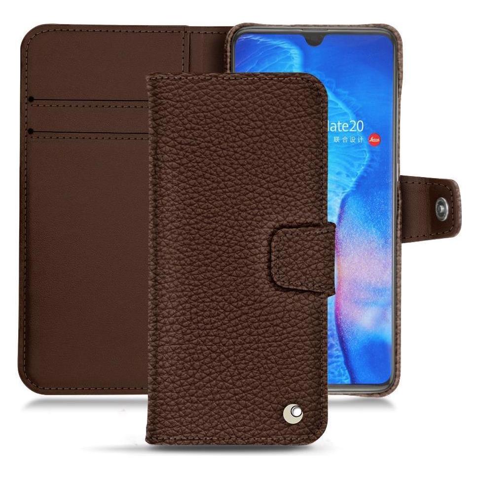 Bild von Noreve Lederschutzhülle Wallet (Huawei Mate 20), Smartphone Hülle, Braun