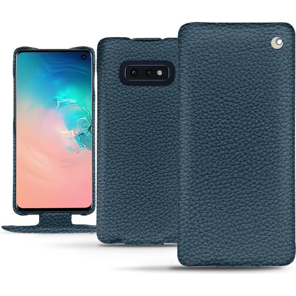 Bild von Noreve Lederschutzhülle vertikal (Samsung Galaxy S10e), Smartphone Hülle, Blau