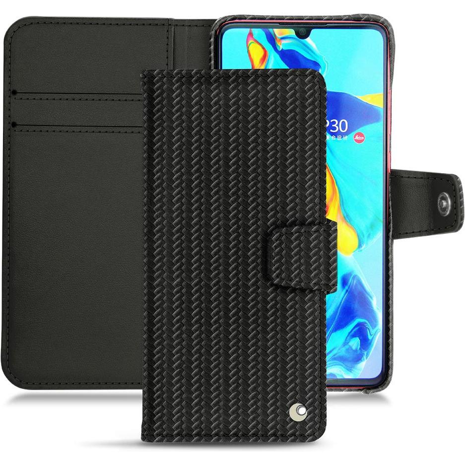 Bild von Noreve Lederschutzhülle Wallet (Huawei P30), Smartphone Hülle, Schwarz