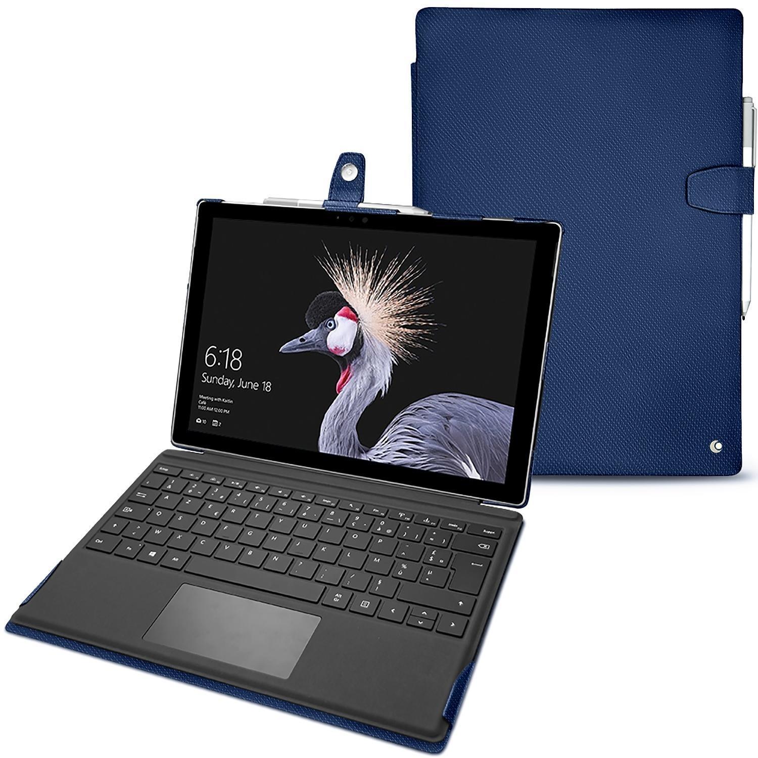 Bild von Noreve Lederschutzhülle (12.30", Microsoft), Notebooktasche, Blau