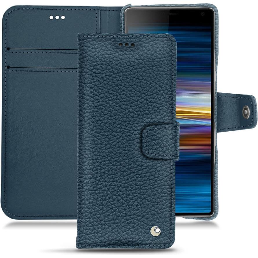 Bild von Noreve Lederschutzhülle Wallet (Sony Xperia 10 Plus), Smartphone Hülle, Blau