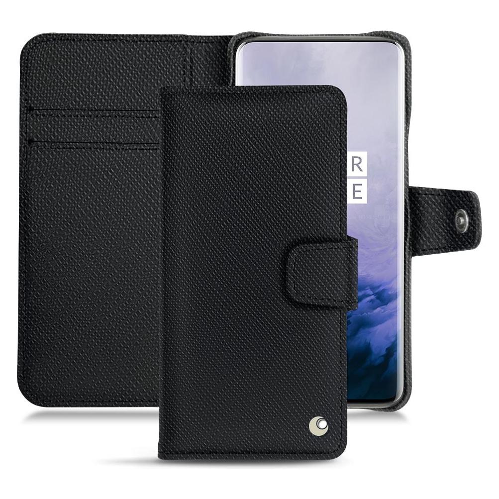 Bild von Noreve Lederschutzhülle Wallet (OnePlus 7 Pro), Smartphone Hülle, Schwarz
